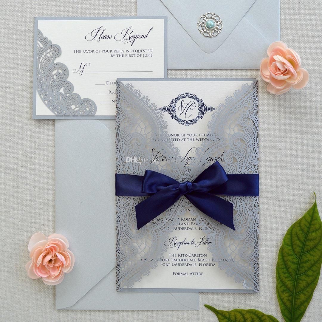 dark grey wedding invitations
