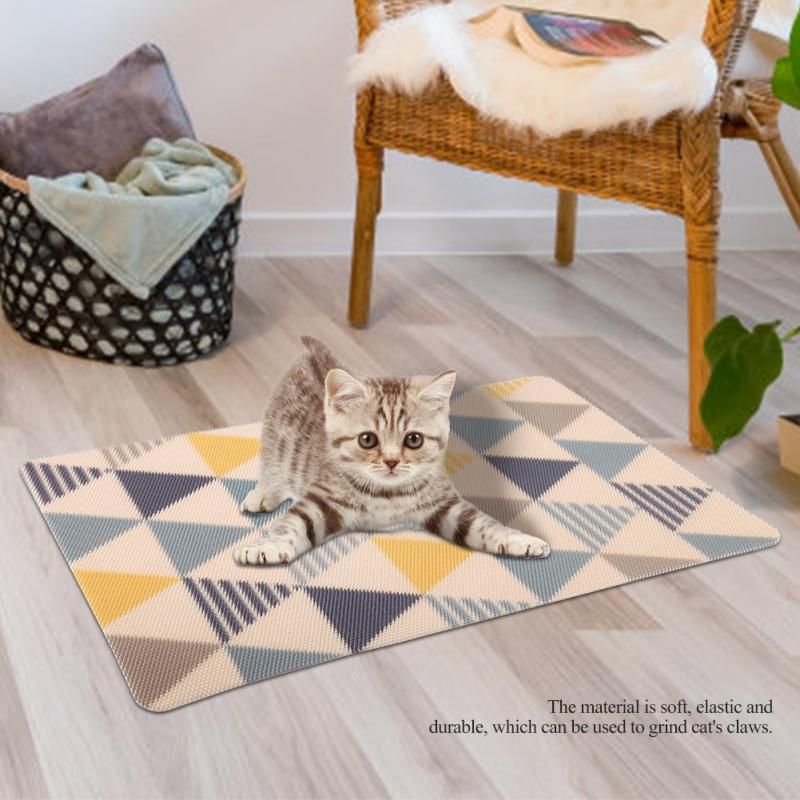 Animal Decor Bath Rug Pet Cat Non Slip Doormat Scratch Bathroom