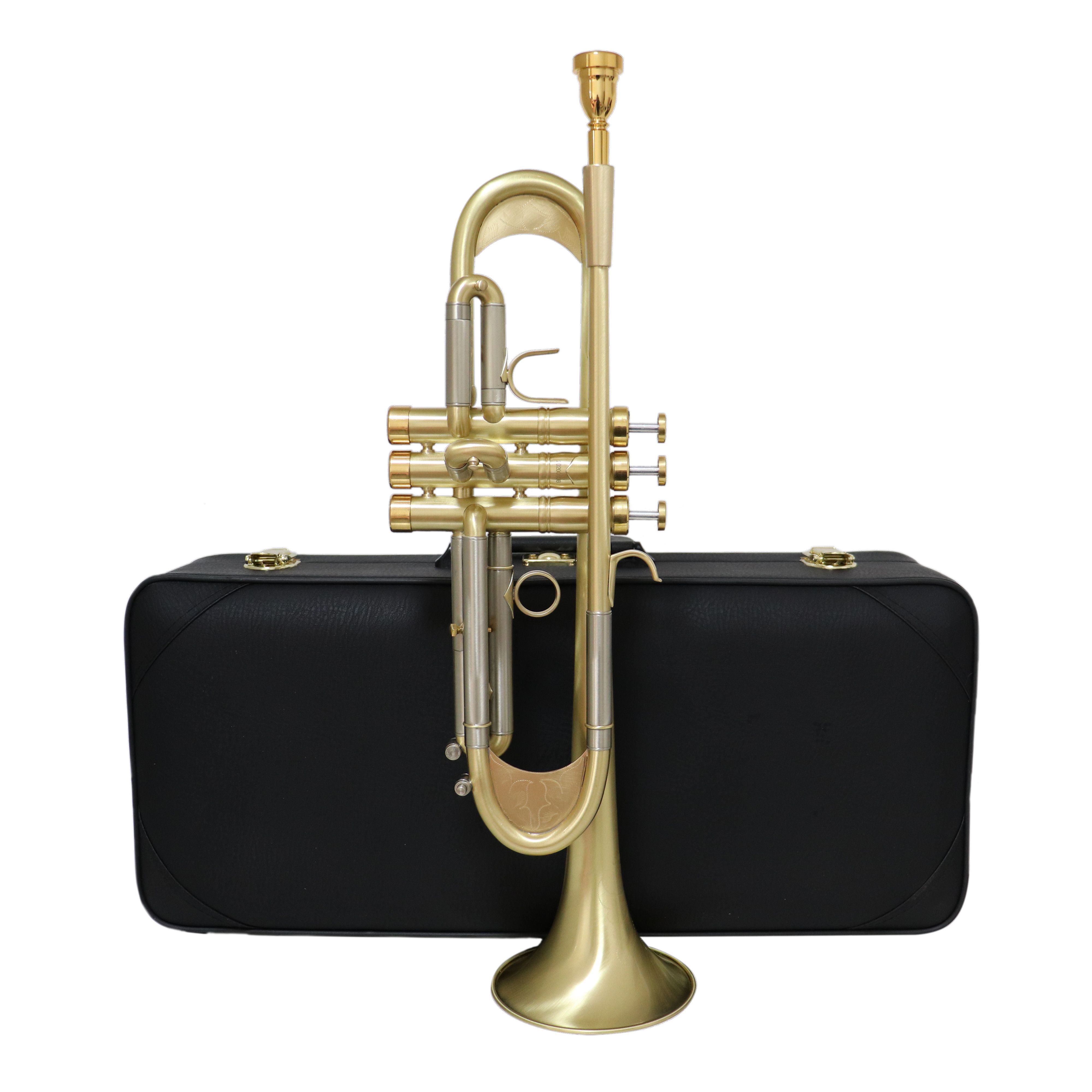 2021 Trumpet Professional Bb Gold Colour Trumpet Jody Blues Brand