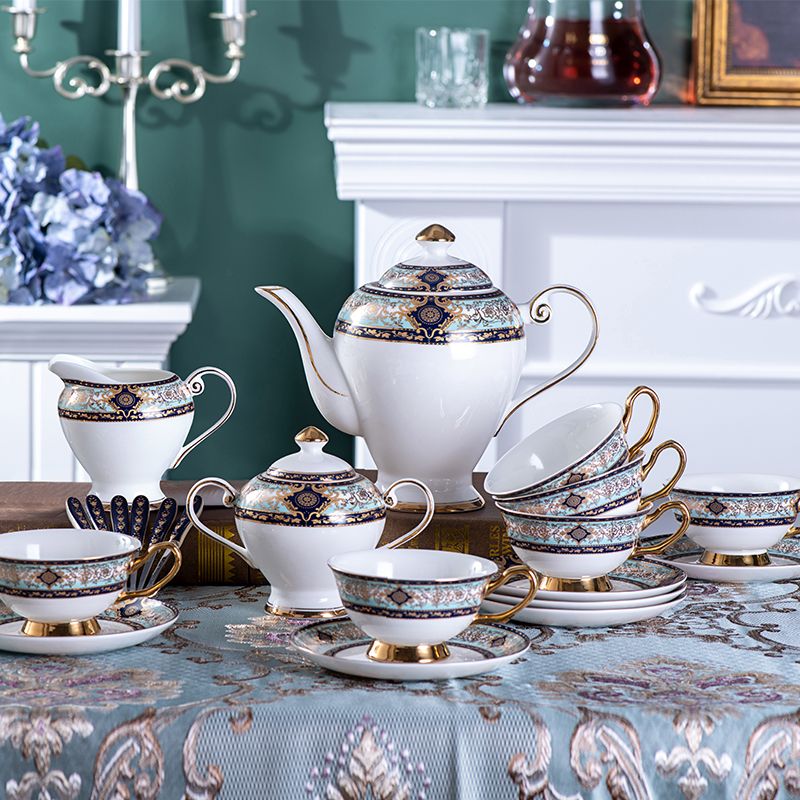 2021 Elegant Coffee Cups And Saucers Set High Quality Bone China Tea