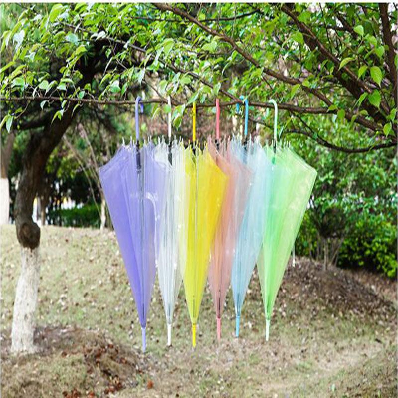 2019 Transparent Clear Evc Umbrella Dance Performance Long Handle