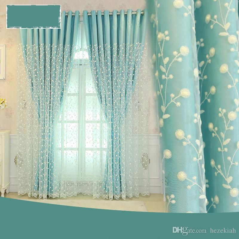 Vorhang, Verdunkelung, raumhohe Fenster, Schlafzimmer mit Princess-Wind, verträumter koreanischer Doppelschichtstoff, ein Vorhang, fertig, einfach Vorhang, Verdunkelung, raumhohe Fenster, Schlafzimmer mit Princess-Wind, verträumter koreanischer Doppelschichtstoff, ein Vorhang, fertig, einfach