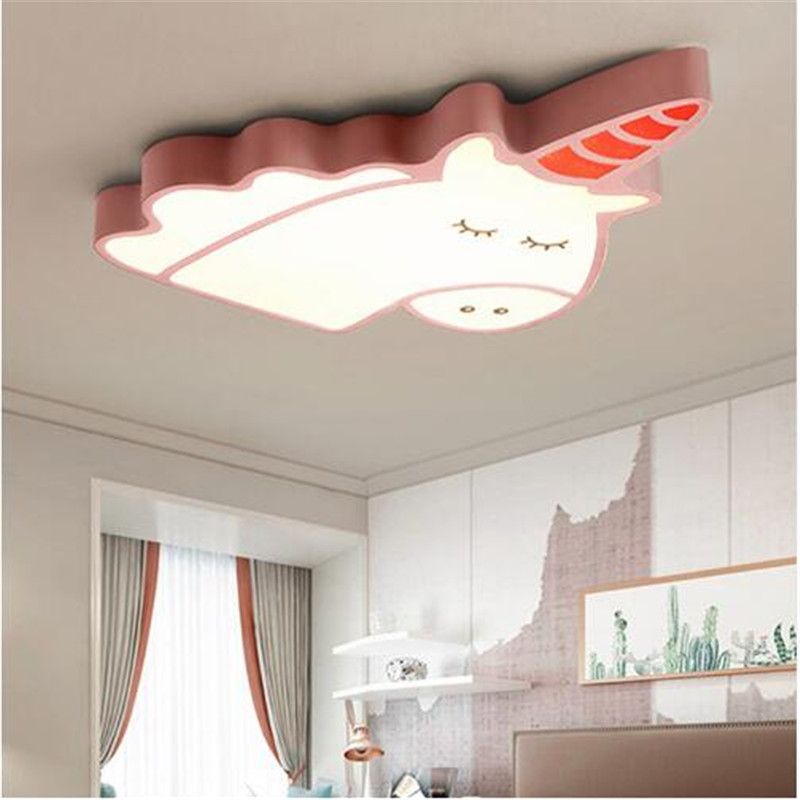 2020 Creative Unicorn Modern Led Ceiling Chandelier For Bedroom