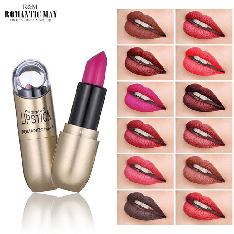 Romantic May Lipstick Moisturizer Lipstick Waterproof Long Lasting
