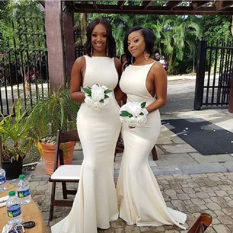 Sexy Mermaid Bridesmaid Dresses 2019 African Wedding Party ...