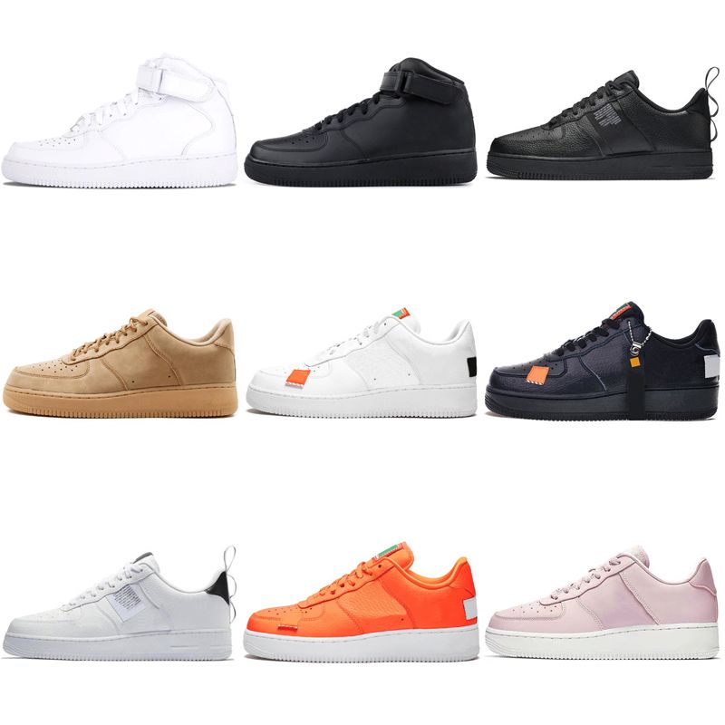 Nike Air Force 1 AF1 Uno 1 Clásico Bajo Blanco negro Trigo Nike Air Force 1 AF1 Uno 1 Clásico Bajo Blanco negro Trigo