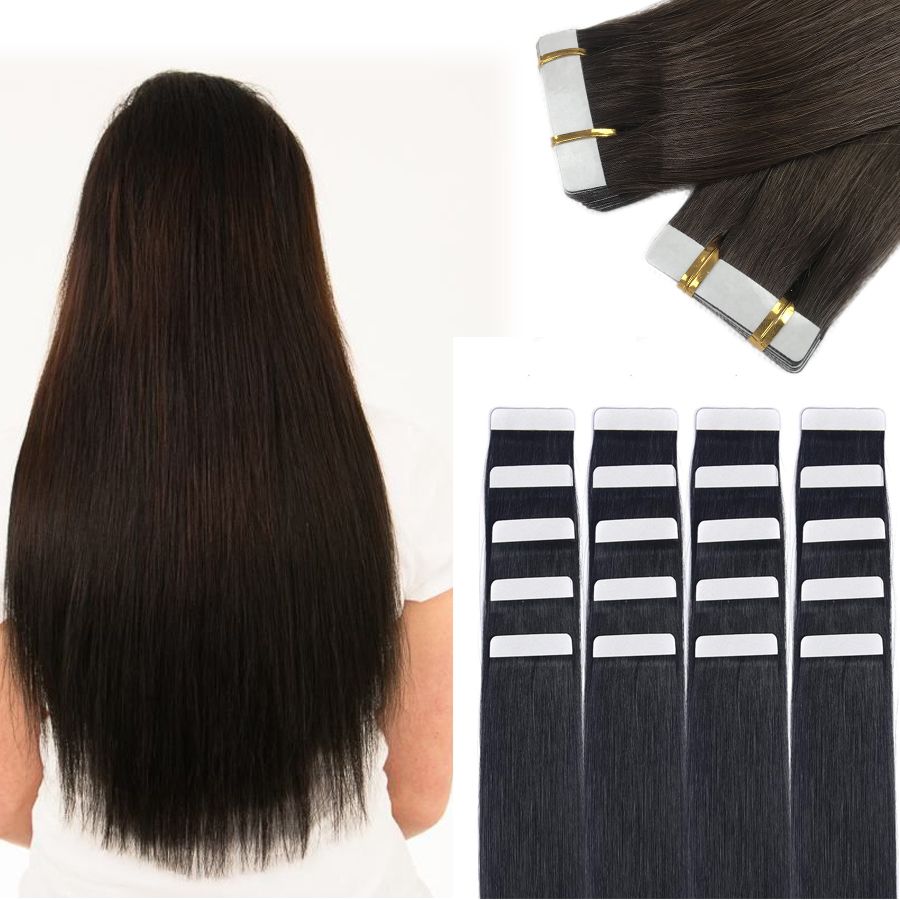 Tape In Hair Extensions 8A Grade Piano Color P27/613 Real Hair Tape