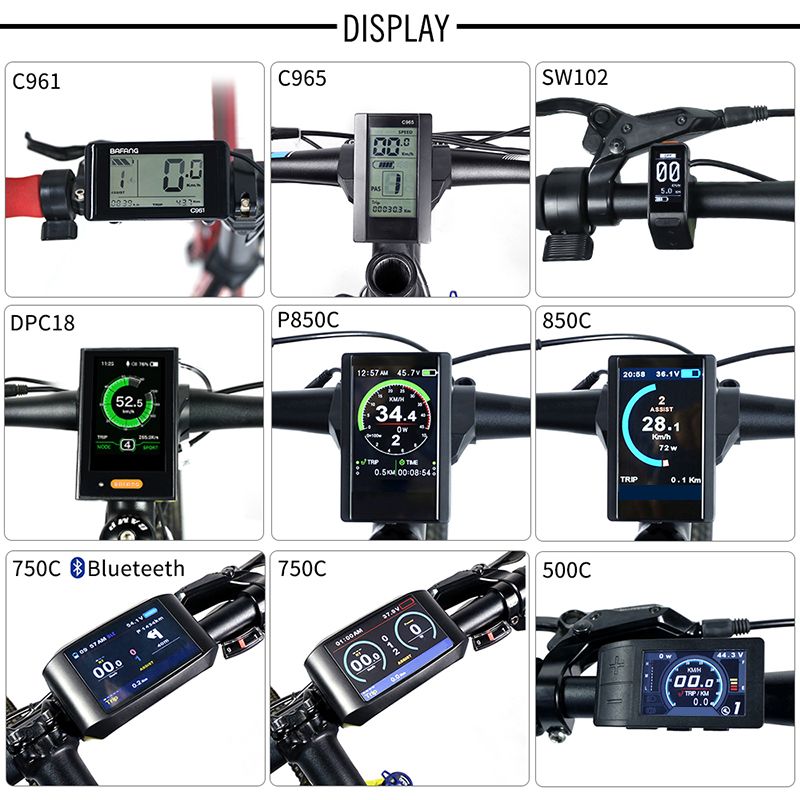 2019 Electric Bike Speedometer LCD Display DPC18 850C 500C SW102 C965