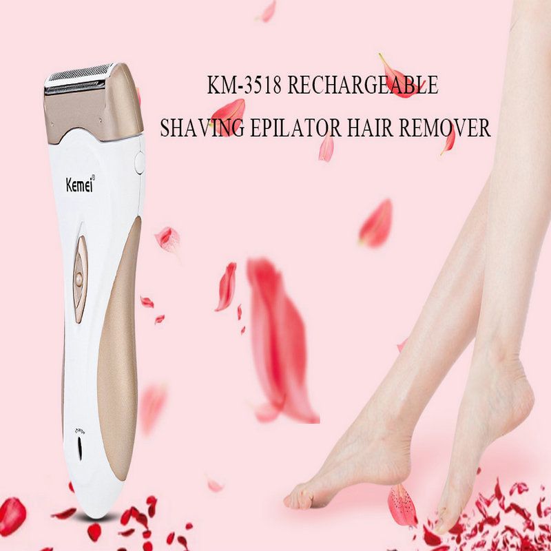 2016 Kemei 3518 Professional Epilator Electric Hair Removal For Facial Body Face Underarm