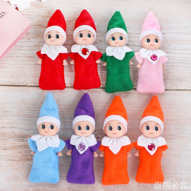 2019 Great Quality Christmas Baby Elf Dolls Baby Elves Dolls Toys Mini