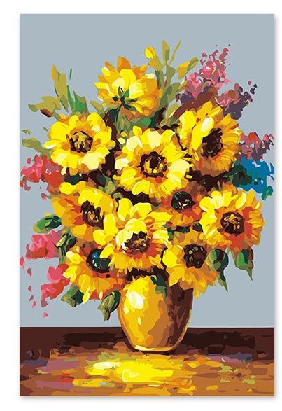 2019 frameless yellow sunflower