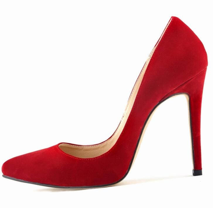 red perspex heels