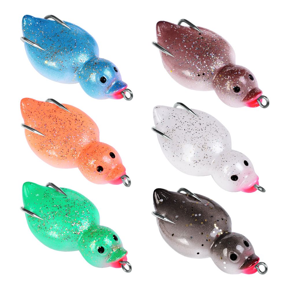 2020 Mixed 10.5/21g Duck Fishing Hooks Fishhooks Double Hook Soft Baits & Lures Artificial Bait