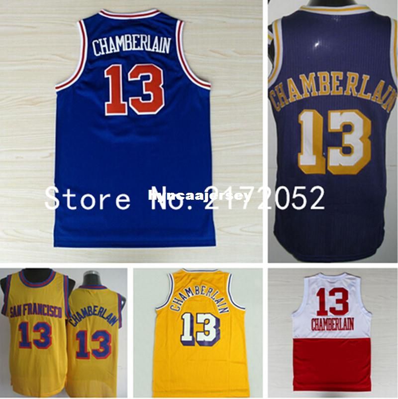 2020 Cheap Men'S 13 Wilt Chamberlain Jersey Retro Basketball Jerseys