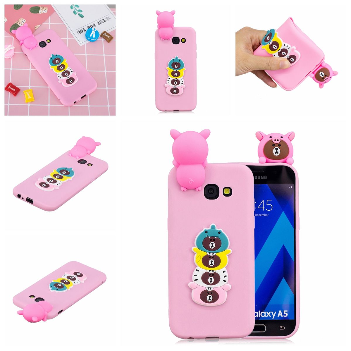 Handyhüllen Zum Selbst Gestalten Eingefügt 3d Lustige Panda Hund Katze