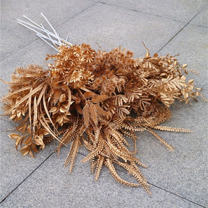 2020 Gold Artificial Flowers Rose Silk Flowers Living Room Home