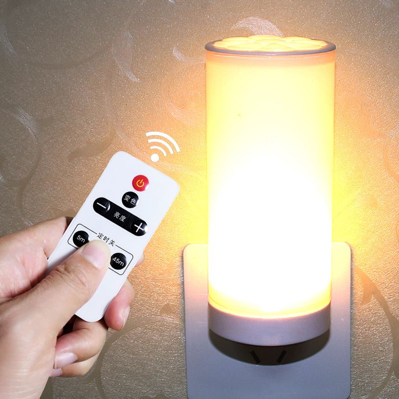 Led Remote Control Night Light Wholesale Bedroom Bedside Lamp Plug In