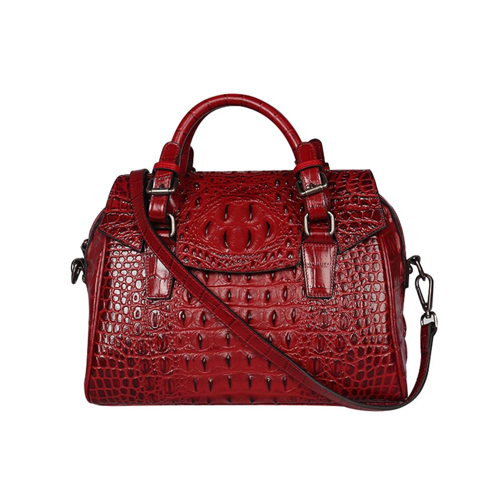 European American Crocodile Bags Women 2020 New Top Cutted Cowhide Tide Overweight Leather Women ...