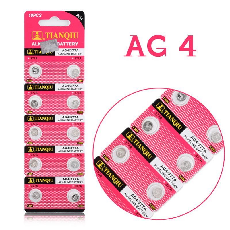 Watch Battery 377 LR626H 377A Watch Accessories Hg0 AG4 1.55V 6.8*2.6mm New Brand TianQiu