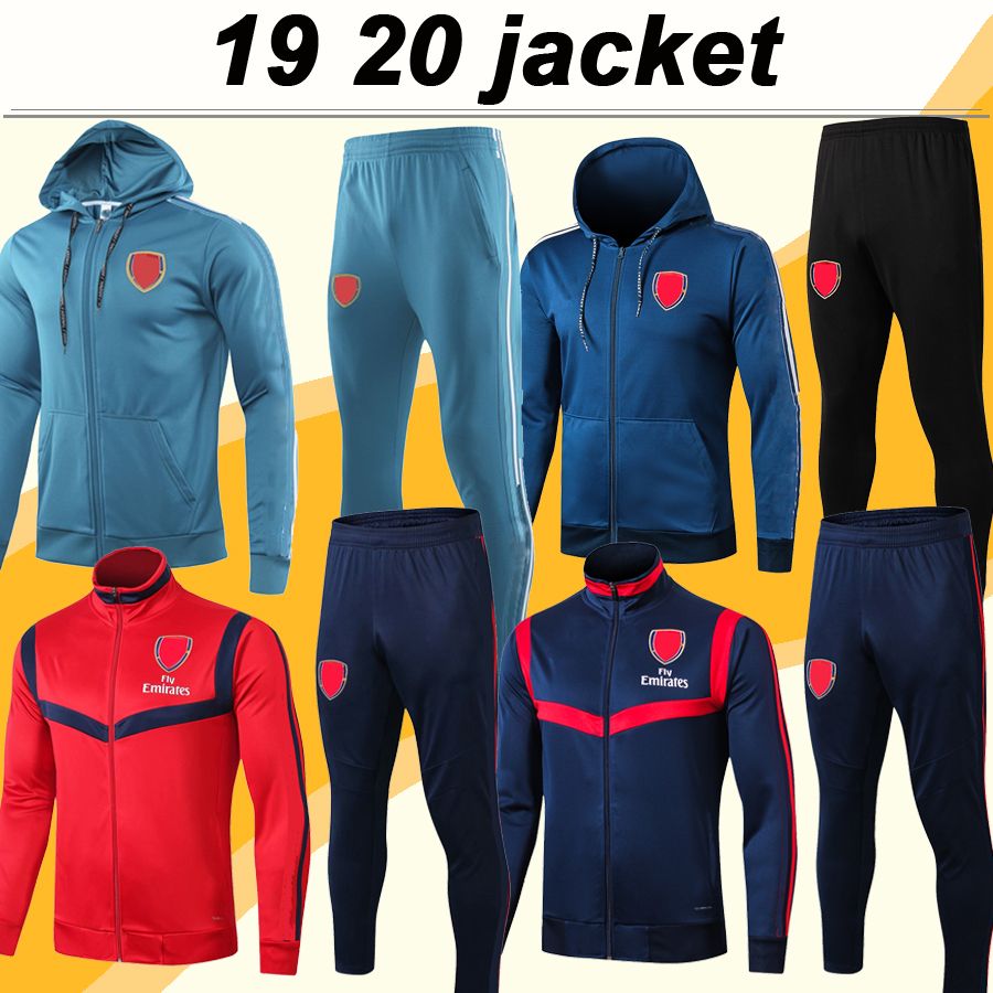 2021 19 20 Full Zip Jacket Suit Soccer Jerseys Mens Hat Jacket Set