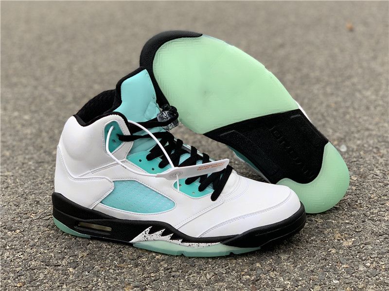 New Men 5S Basketball Shoes 5 Island Green Designer Luxury Trainers