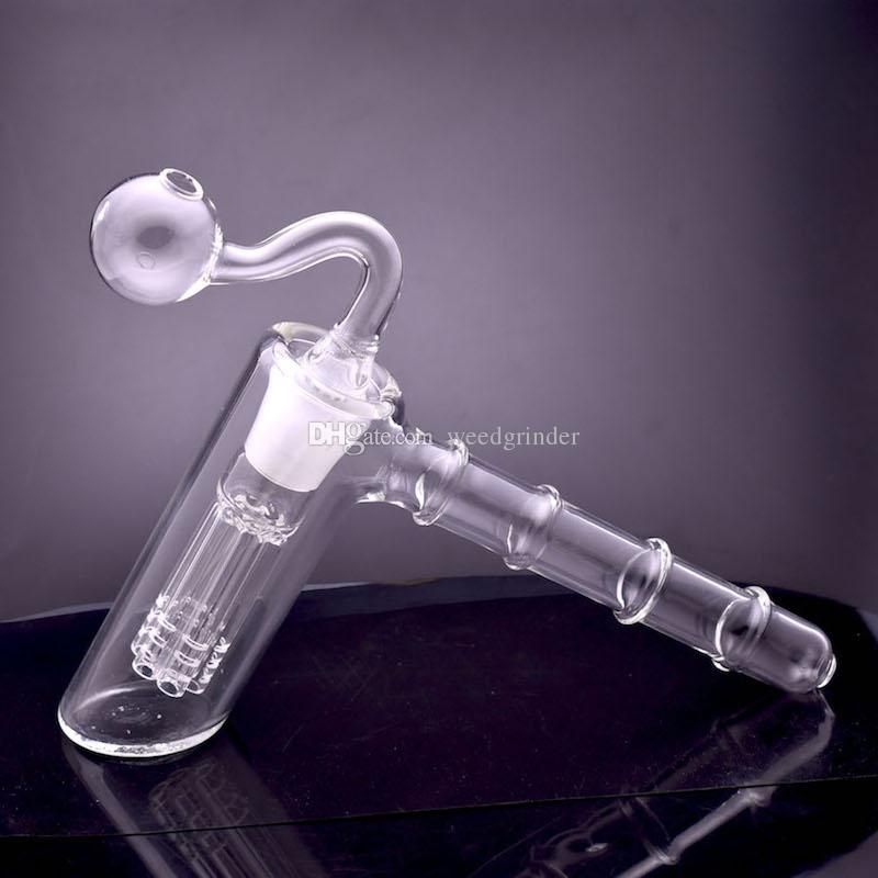2021 Thick Quality Glass Hammer 6 Arm Perc Glass Percolator Bubbler
