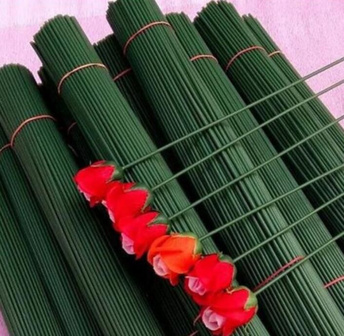 2020 Artificial Flower Accessories 20 40cm Long Rose Stem /Bag Metal