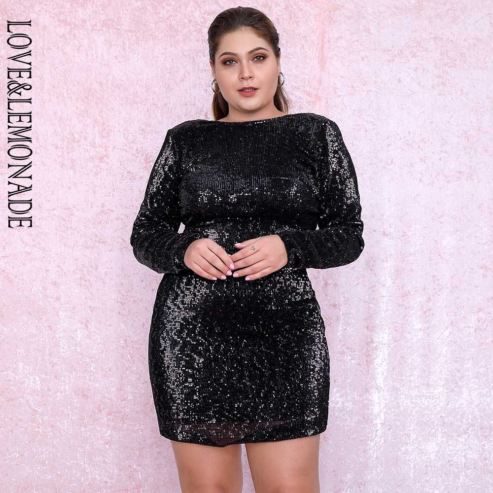 plus size black mini dress