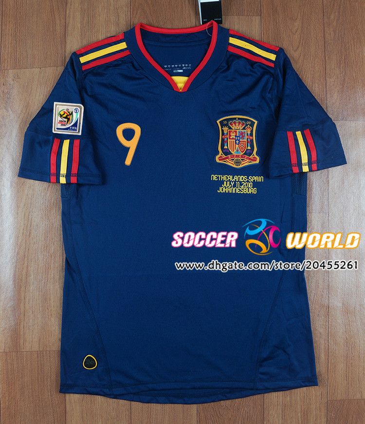 2020 Retro Spain Soccer Jerseys 2010 Spain Final Jerseys RAUL XAVI TORRES XAVI ALONSO Caminero