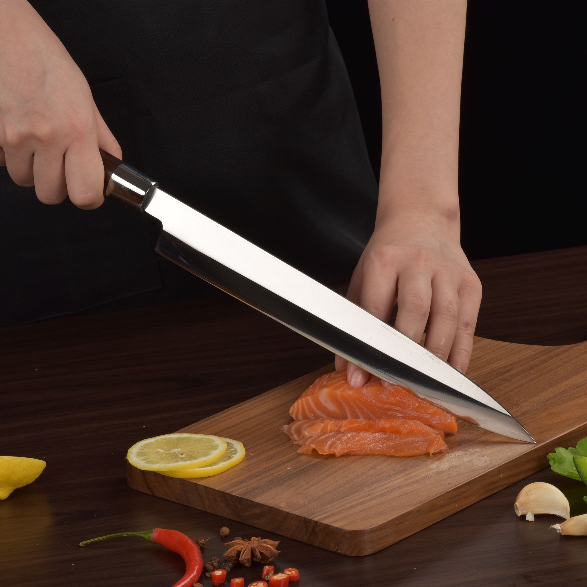 Utral Sharp 9.5 Inch 240mmYanagiba Knife Japanese Sushi Sashimi Knives