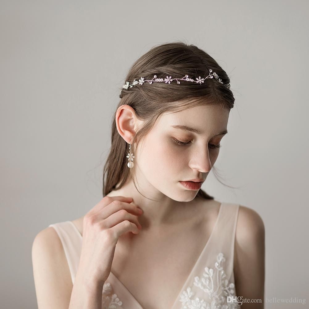 2018 Wedding Headbands Hair Accessories With Snowflakes Rhinestones