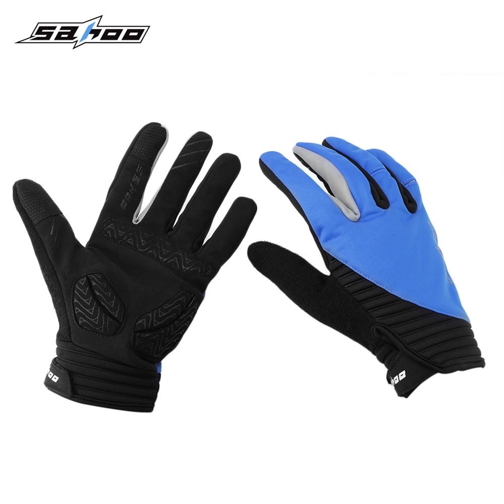 Men Women Screen Touchable Winter Cycling Bike Sport Bicycle Full Finger Gloves