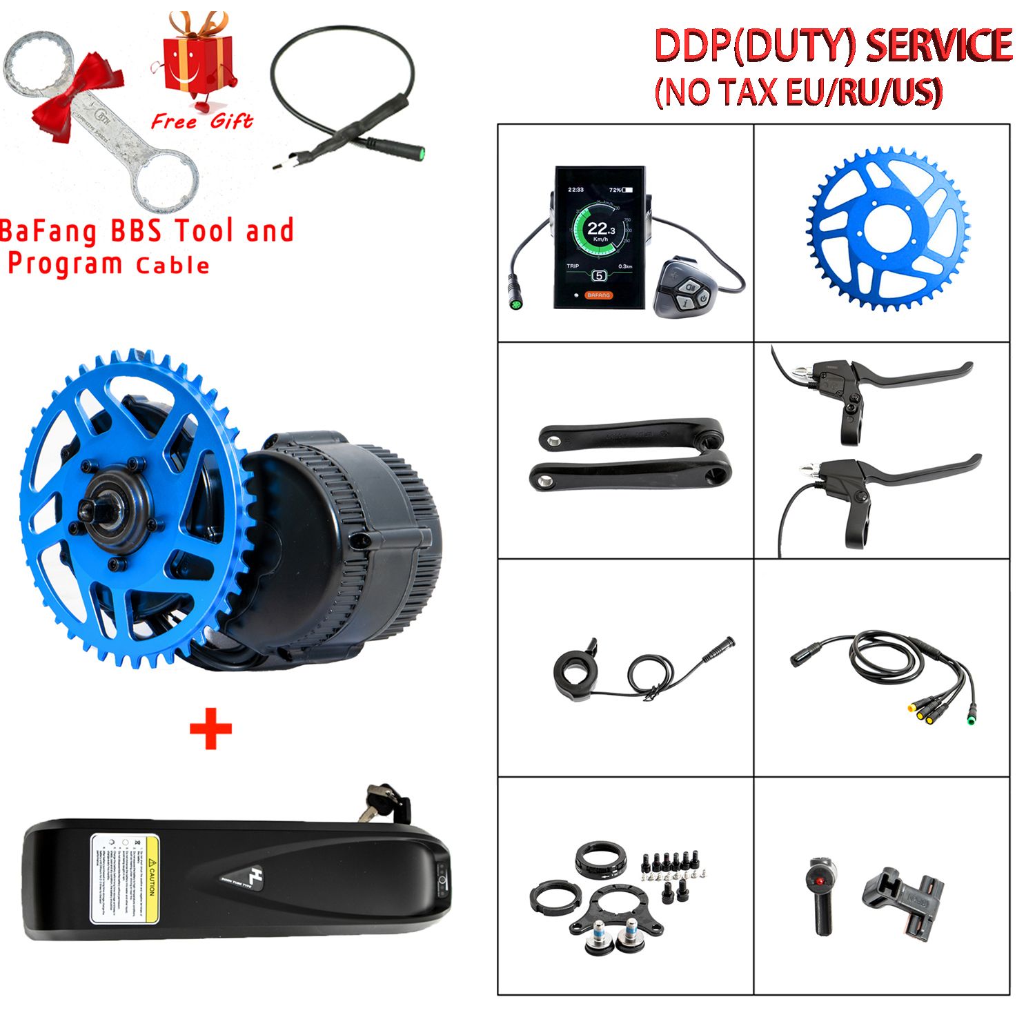 2021 Hot Sale 36V250W Bafang Electric Bicycle Crank Drive Motor BBS01
