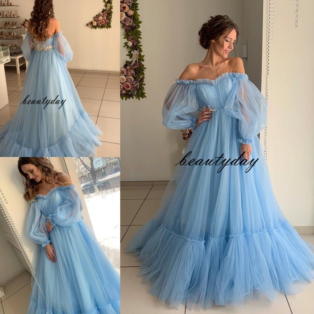 Discount Blue Wedding Dresses 2019 Beach A Line Beach