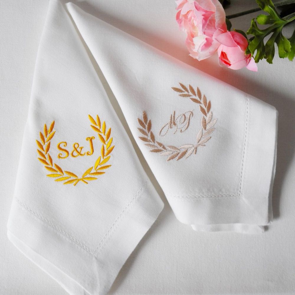 Personalized Napkins Custom Napkins Embroidered Cloth Napkins