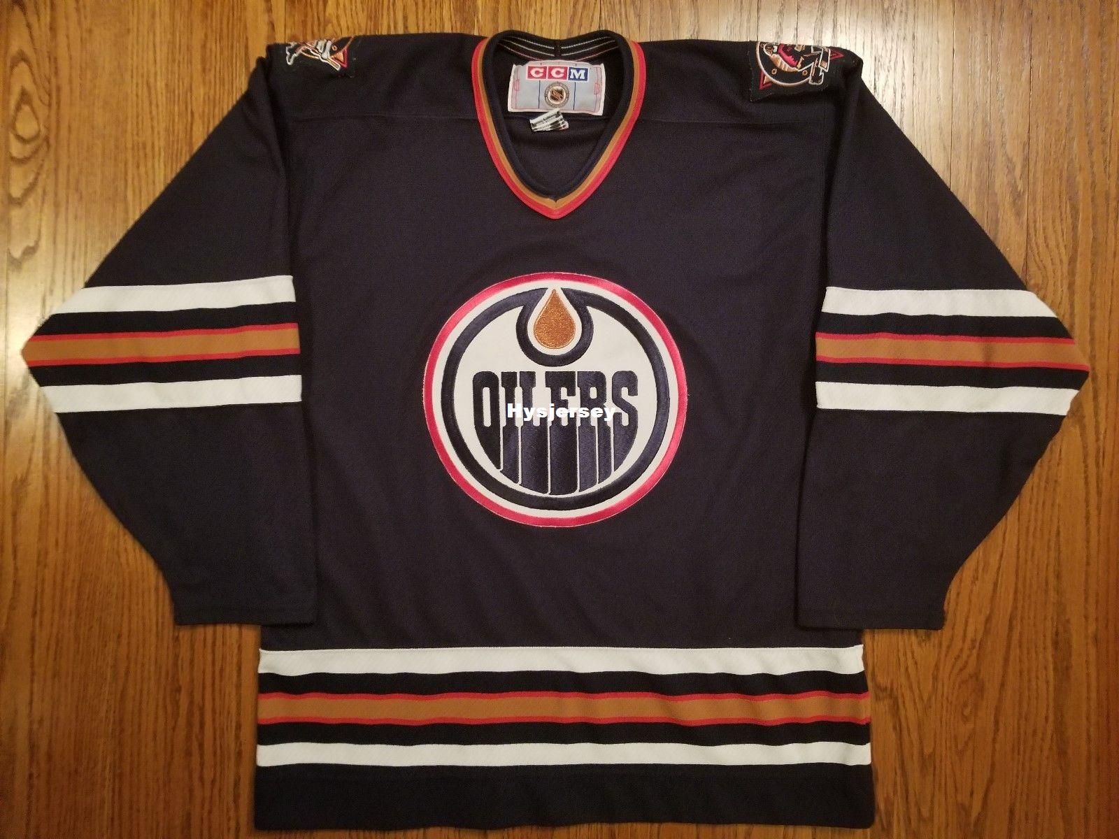 2019 Cheap Edmonton Oilers Vintage CCM Cheap Hockey Jersey ...