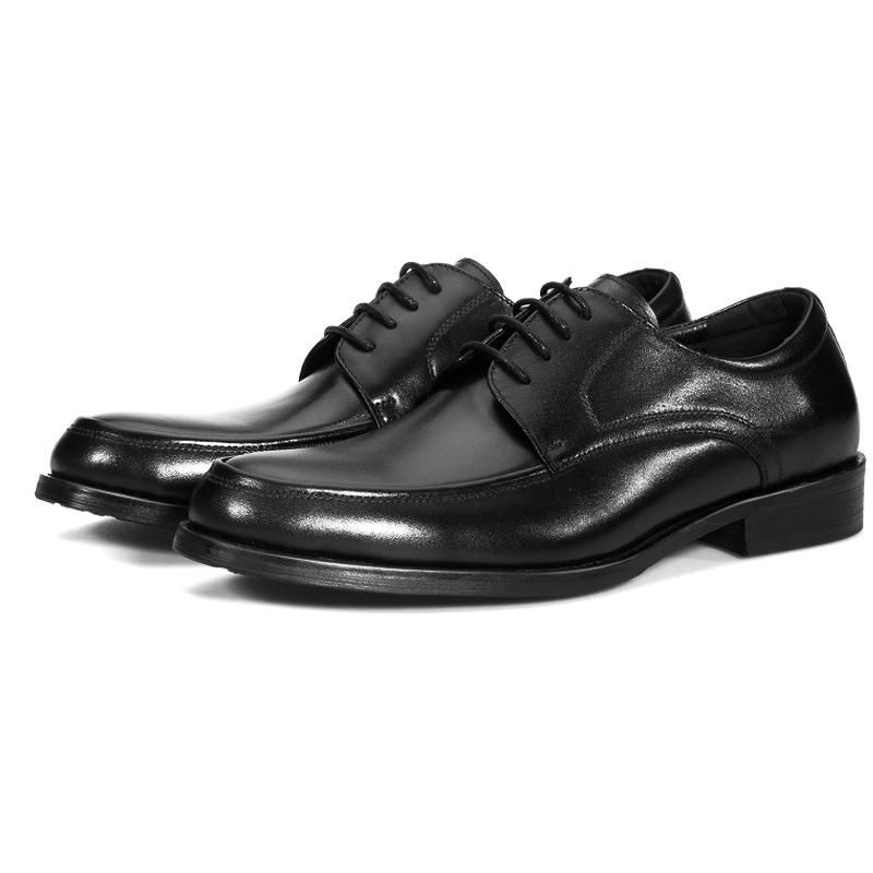 Large Size EUR48 Black Wedding Shoes Mens Dress Shoes Genuine Leather ...