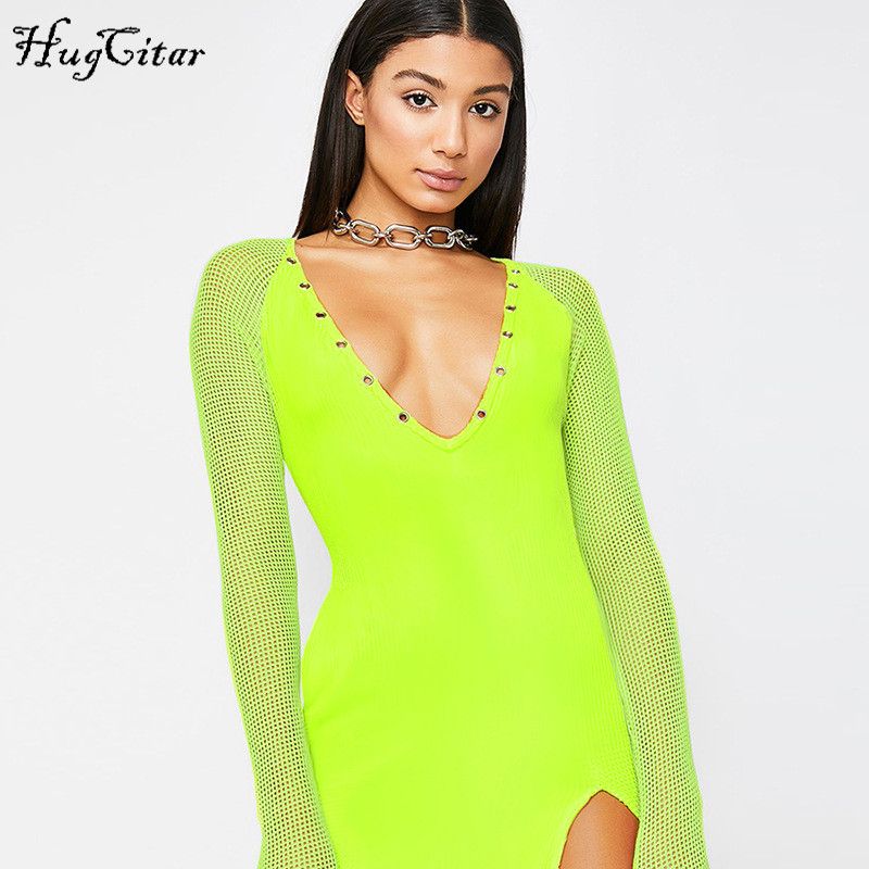 Neon Green Dress