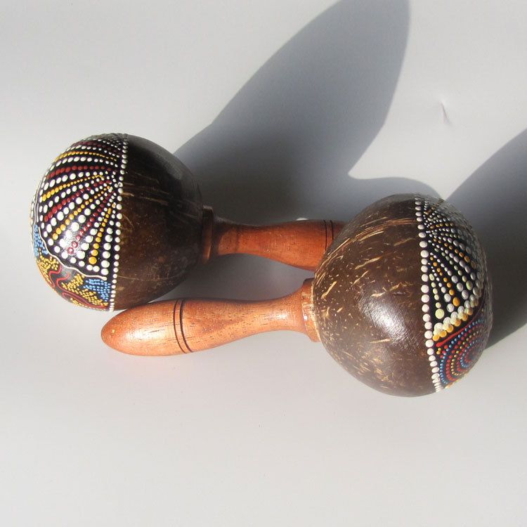 2021 Percussion Instrument Sand Hammer Coconut Shell Sand Hammer Instrument Chinese Traditional