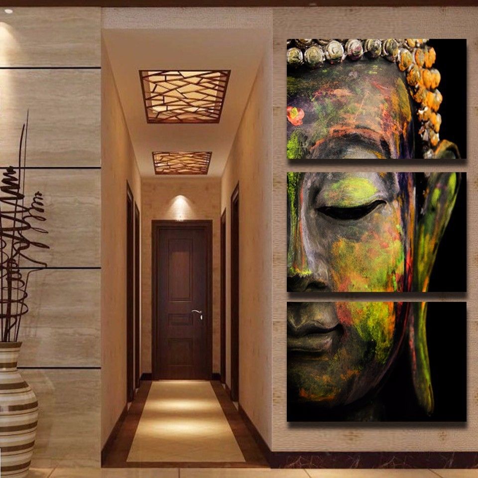 2019 Abstract Painting Photo Wall Picture For Living Room 3 Panel 2019 Abstract Painting Photo Wall Picture For Living Room 3 Panel Buddha Landscape Hd Poster Canvas Home Decorative From Zhu793737893