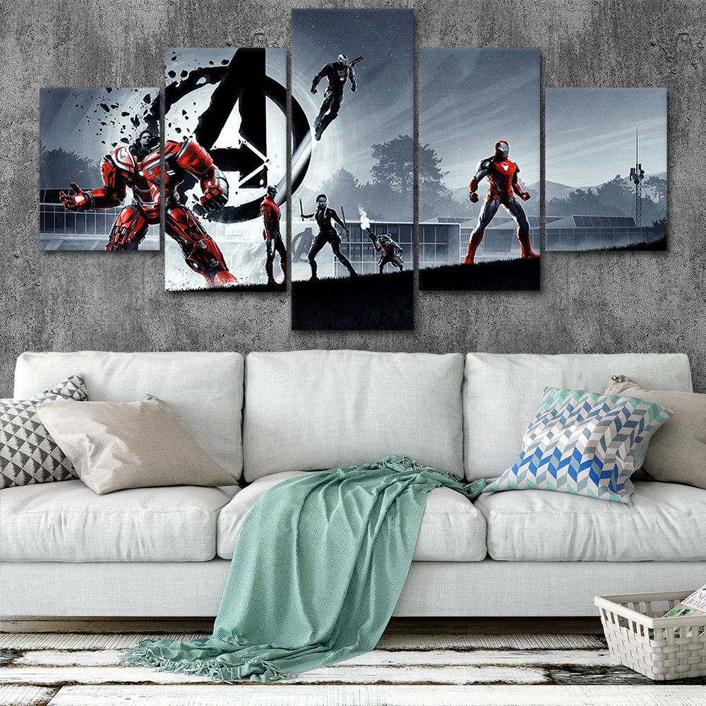Marvel Avengers Canvas Posters Home Decor Wall Art Framework 5 Pieces Paintings Style4 For Living Room Hd Prints Moive Pictures