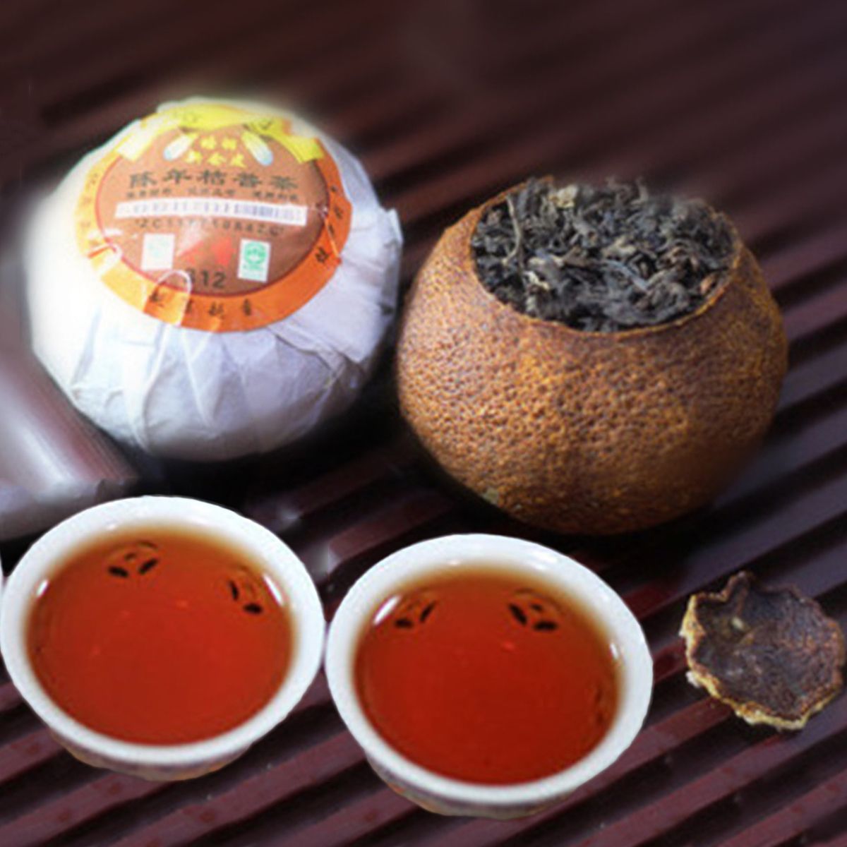 2019 Yunnan Cooked Pu'Er Tea Orange Puer Black Tea Tangerine Peel Packaging Puerh 250g Chinese