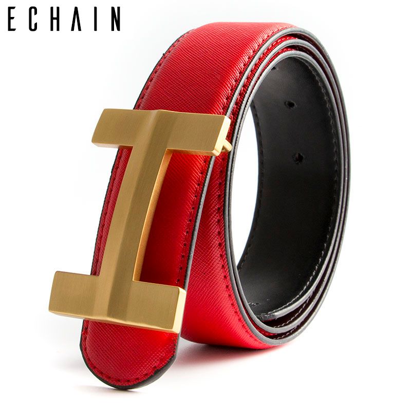 designer belt with h buckle