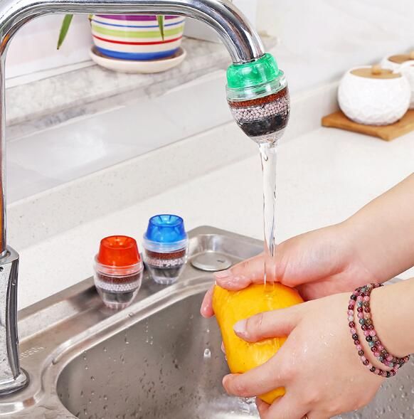 Filtre De Robinet Rond Filtre Purificateur De Filtre à Eau Robinet De Cuisine Filtre à Charbon Actif Filtre à Charbon Actif De Mode De Décoration De