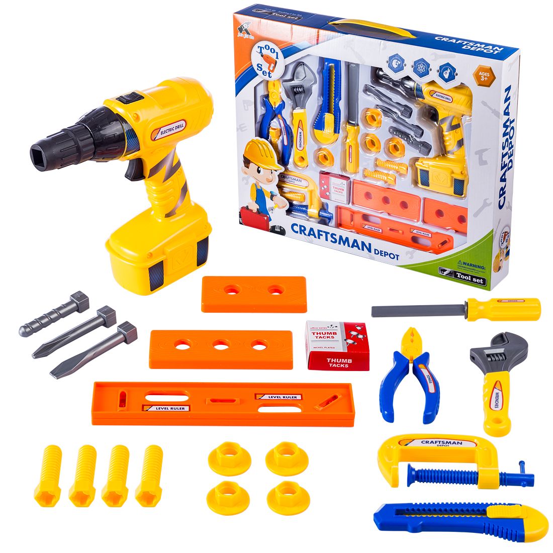 2021 Children Toolbox Set Baby Simulation Repair Tool Drill Screwdriver