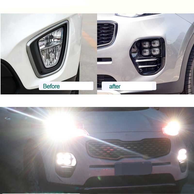 Daytime Running Lights For Kia Sorento 2015 2016 Four Eye DRL LED Lamp