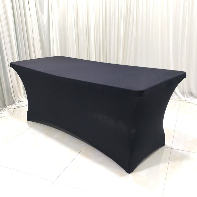 Stretch Table Cover Cloth Lycra For Standard Folding Tables Black More Durable Classic Sytle Mixed Colors