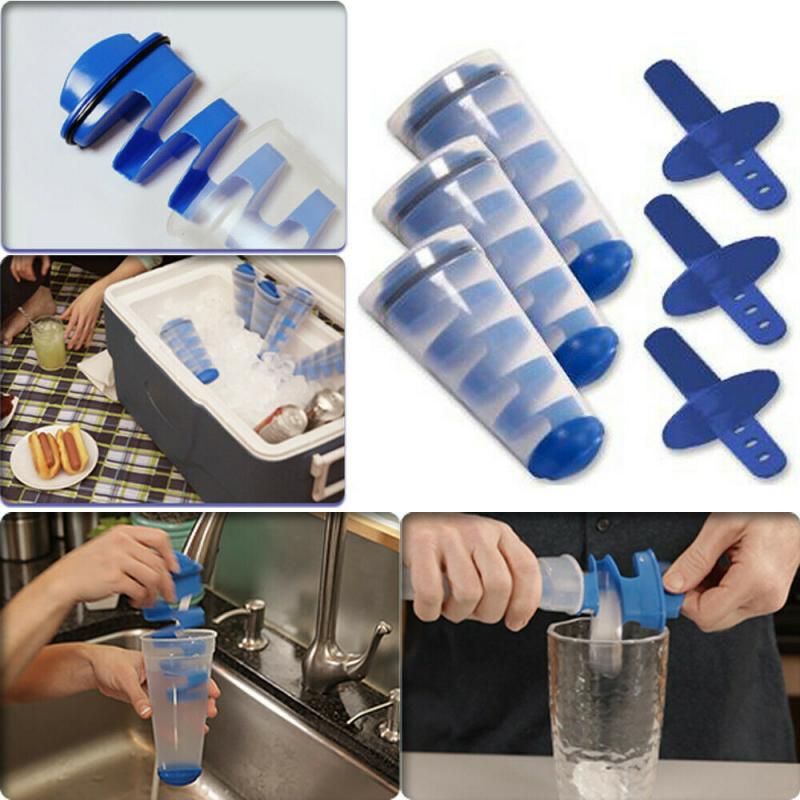 2019 Mighty Freeze Creative Ice Maker Tool Spiral DIY Mold Silicone Ice