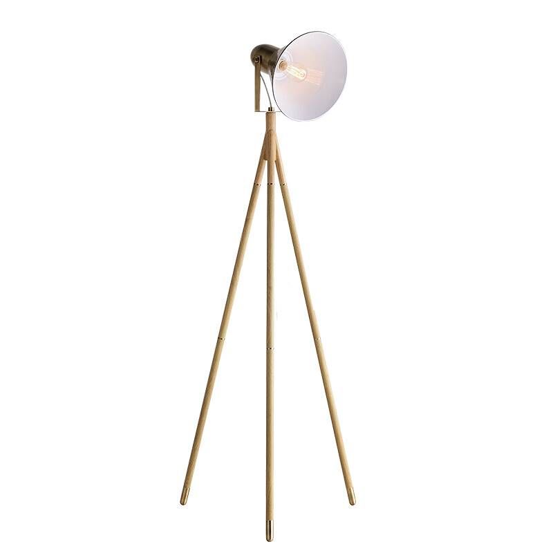 Led Tripod Floor Lamp Nordic Simple Modern Light Retro Standing Rustic Vertical With Source Us Plug