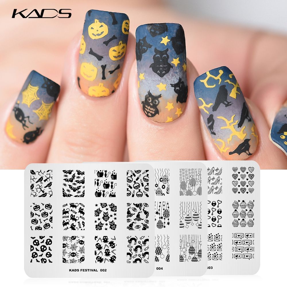 Kads 12 Different Design Festival Series Skull Easter Rabbit Nail